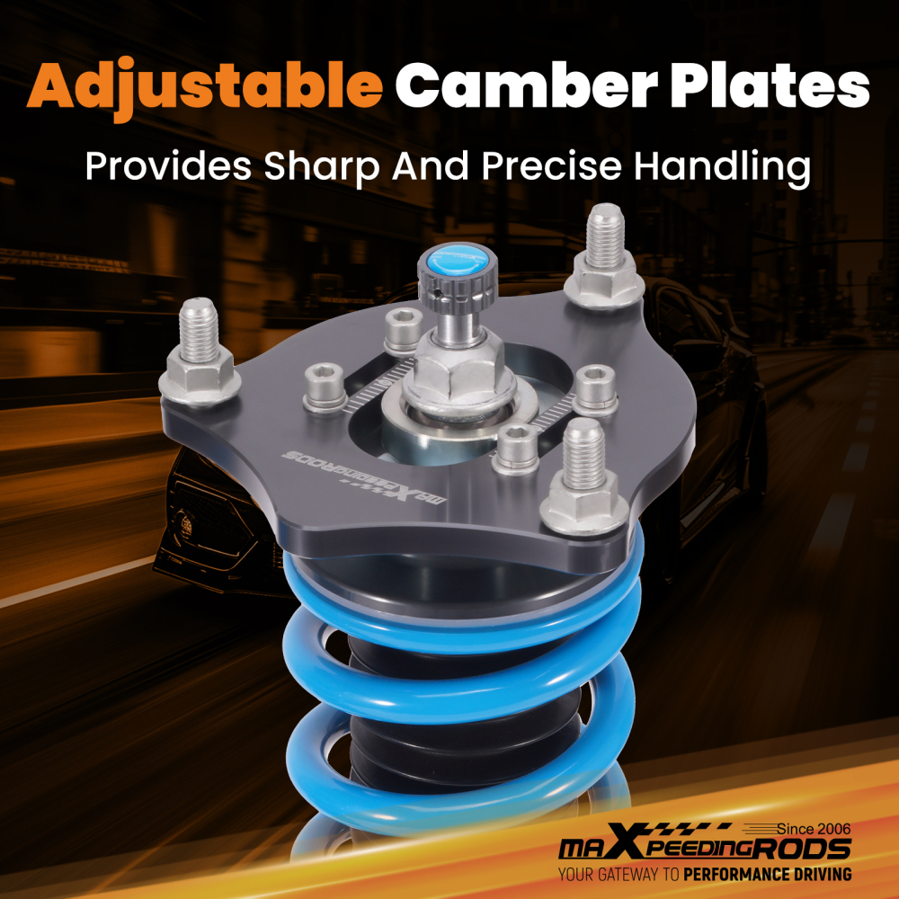 Racing Coilovers 24 Step Suspension Lowering Kit compatible for Honda Civic FE/FL 22-25