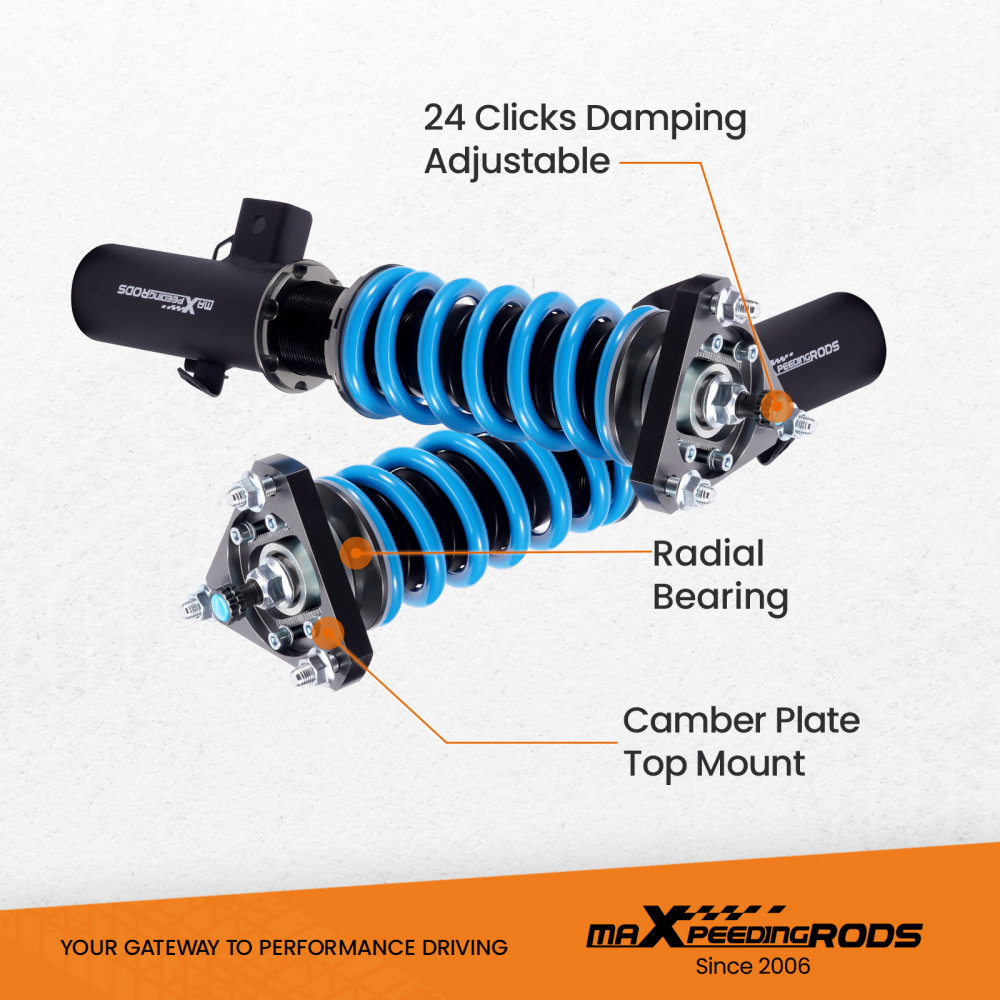 Compatible for Honda Civic Si (FB/FG) 2014-2015 Maxpeedingrods T6 Coilover Suspension Lowering Kit 