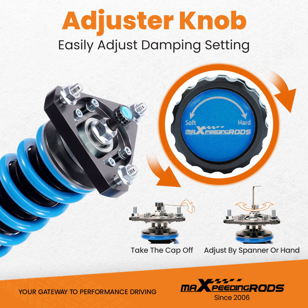 Compatible for Honda Civic Si (FB/FG) 2014-2015 Maxpeedingrods T6 Coilover Suspension Lowering Kit 