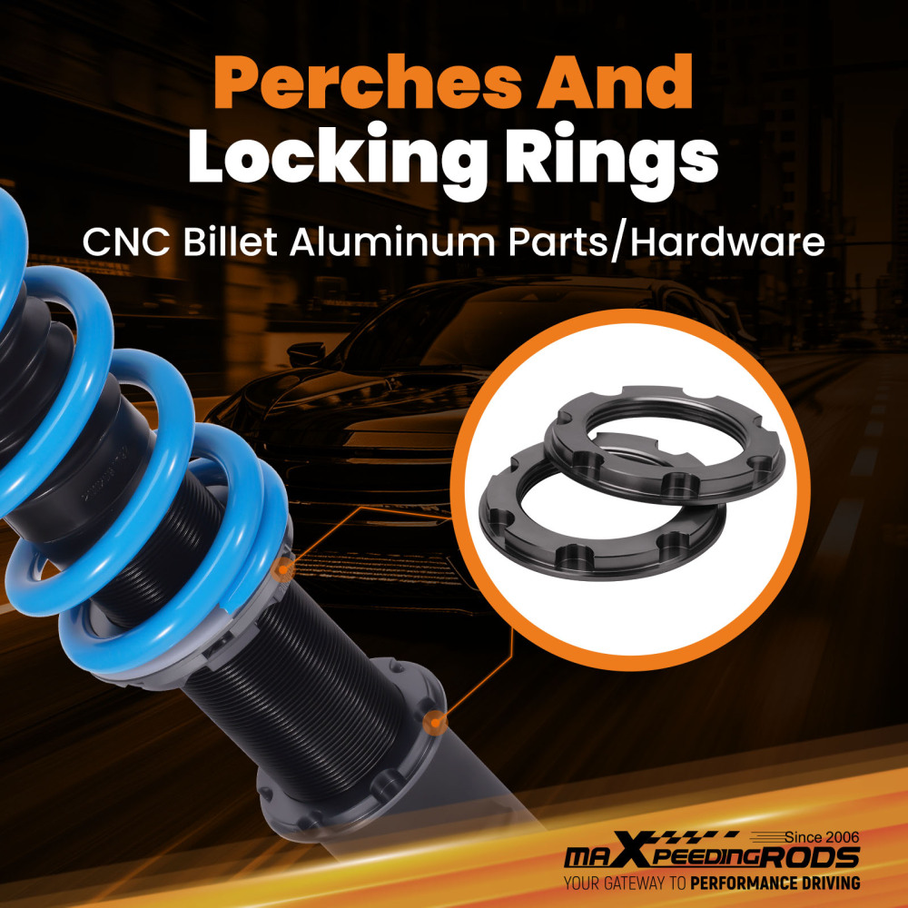 24 Step Damper Coilovers Suspension Kit compatible for Ford Mustang SVT Cobra 1999-2004