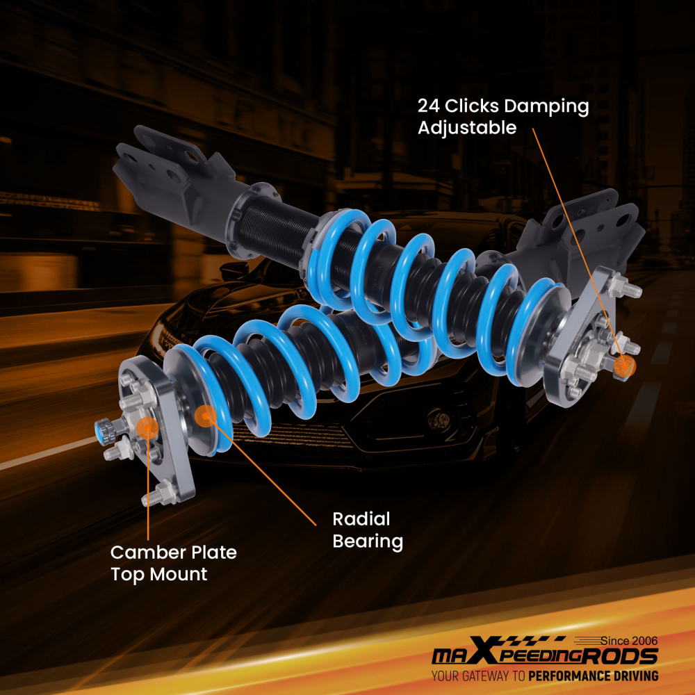 24 Step Damper Coilovers Suspension Kit compatible for Ford Mustang SVT Cobra 1999-2004