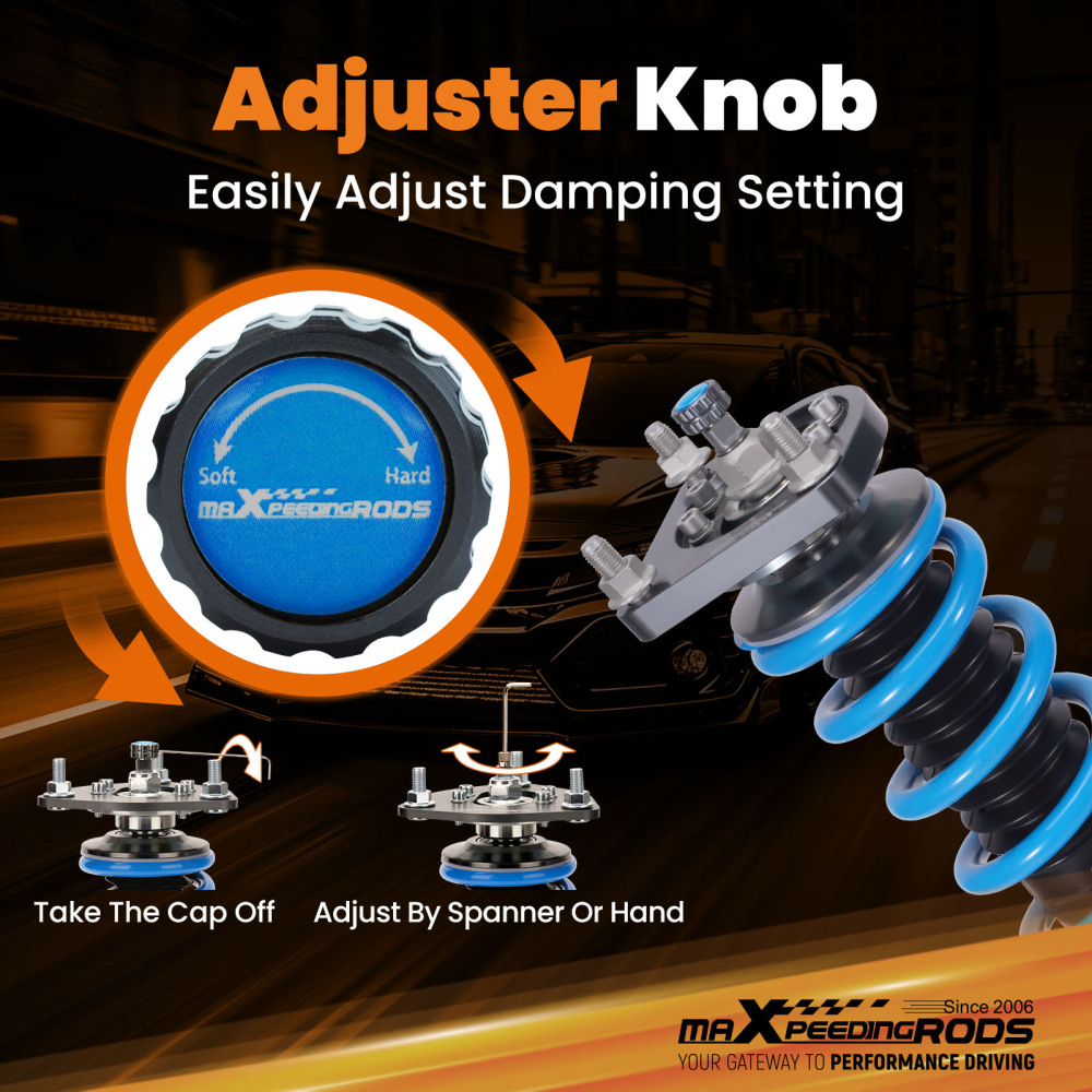 24 Step Damper Coilovers Suspension Kit compatible for Ford Mustang SVT Cobra 1999-2004