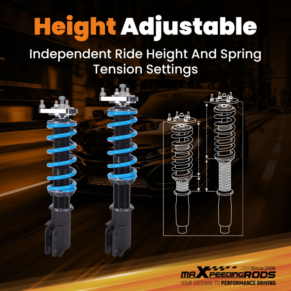 24 Step Damper Coilovers Suspension Kit compatible for Ford Mustang SVT Cobra 1999-2004