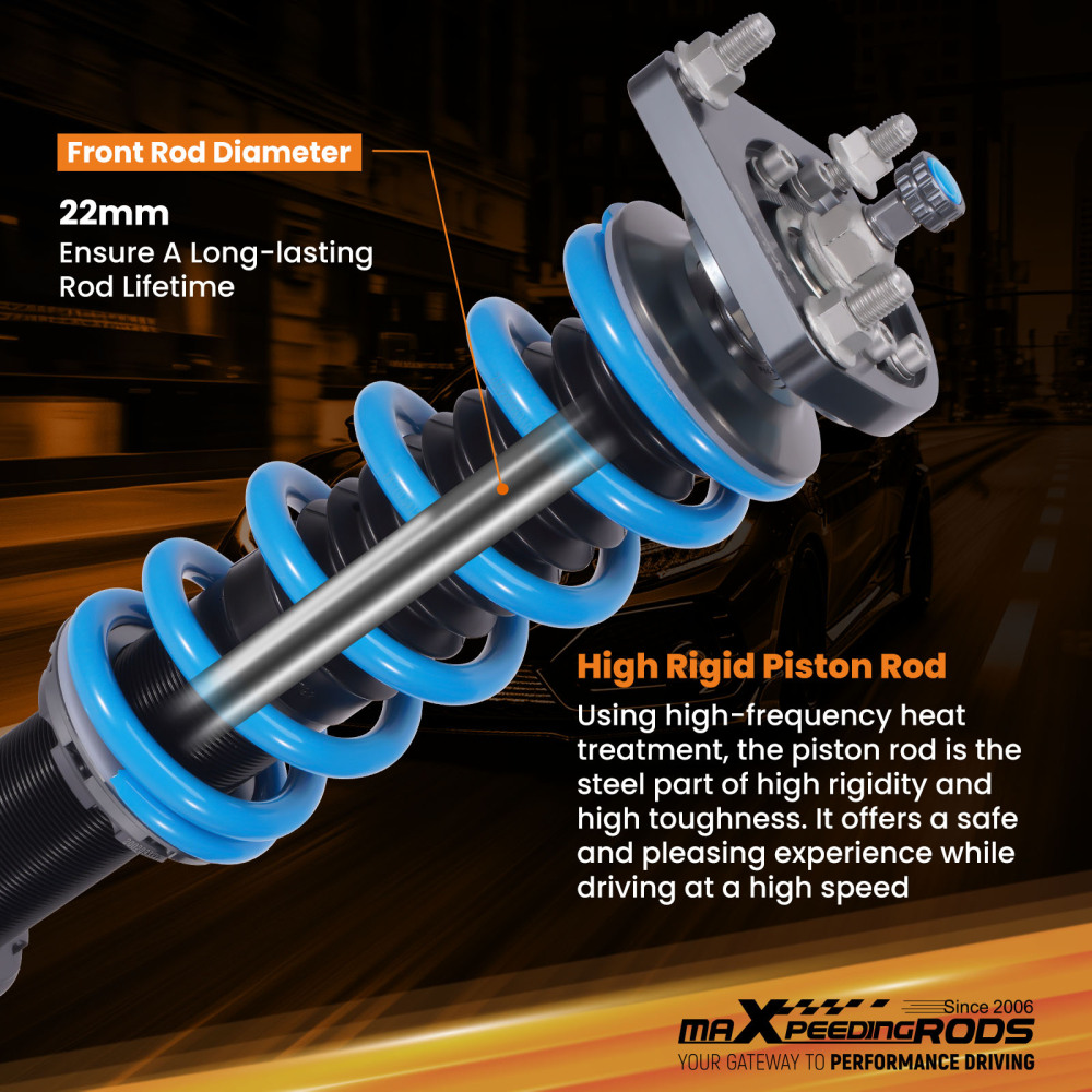 24 Step Damper Coilovers Suspension Kit compatible for Ford Mustang SVT Cobra 1999-2004