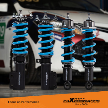 24 Way Damper Coilovers Shock+Spring Kit compatible for Toyota Corolla 2003-2008  Lowering Kit