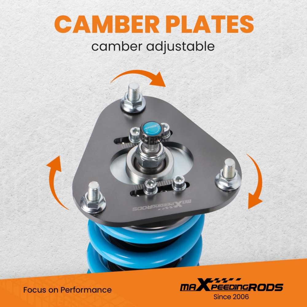 24 Way Damper Coilovers Shock+Spring Kit compatible for Toyota Corolla 2003-2008  Lowering Kit