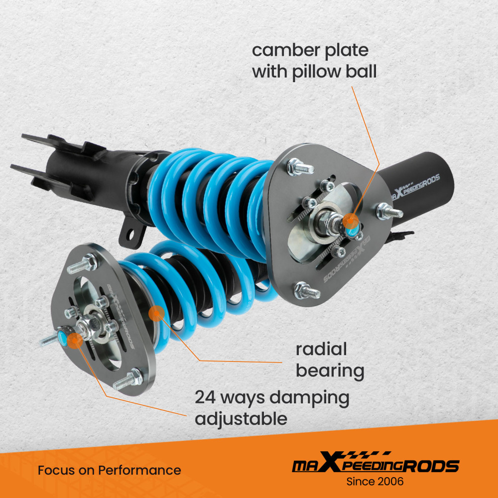 MaXpeedingrods COT6 Coilovers Suspension Lowering Kit compatible for Toyota Corolla Matrix