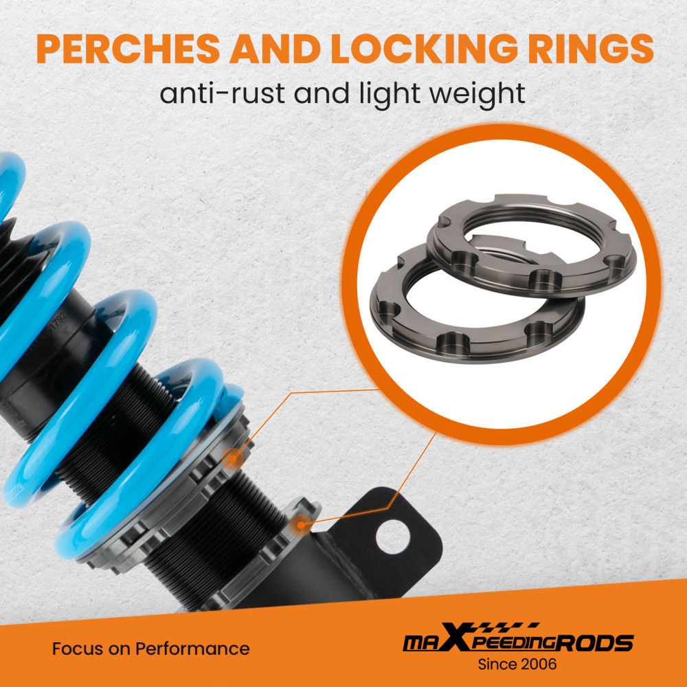 MaXpeedingrods COT6 Coilovers Suspension Lowering Kit compatible for Toyota Corolla Matrix