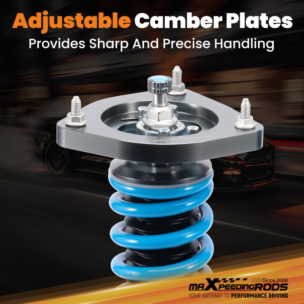 Compatible for Chevrolet Cruze 2016-2019 Maxpeedingrods T6 Coilovers 24 Level Damper Struts Lowering Kit