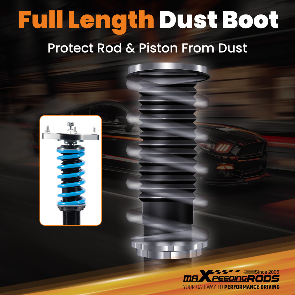 Compatible for Chevrolet Cruze 2016-2019 Maxpeedingrods T6 Coilovers 24 Level Damper Struts Lowering Kit