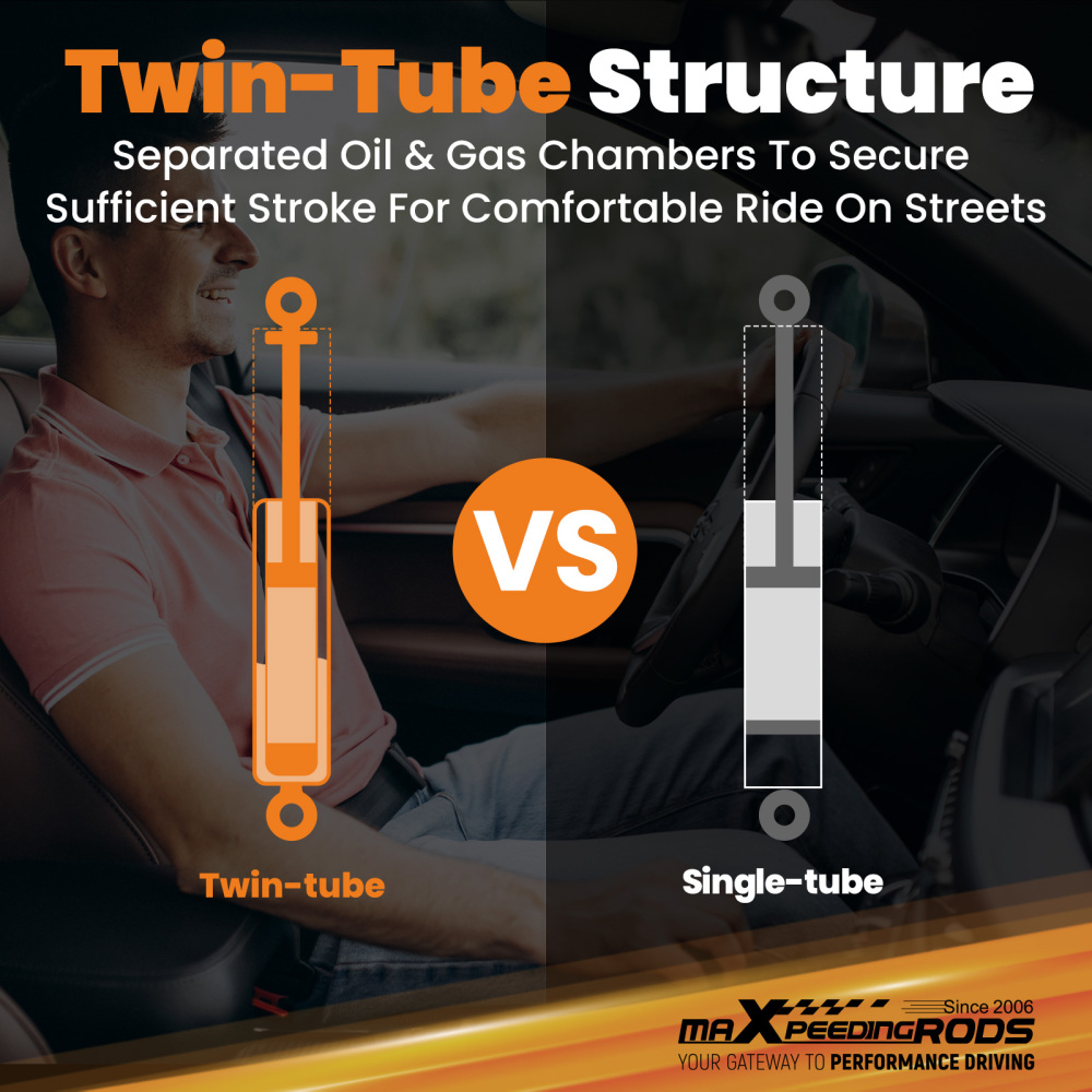 Compatible for Chevrolet Cruze 2016-2019 Maxpeedingrods T6 Coilovers 24 Level Damper Struts Lowering Kit