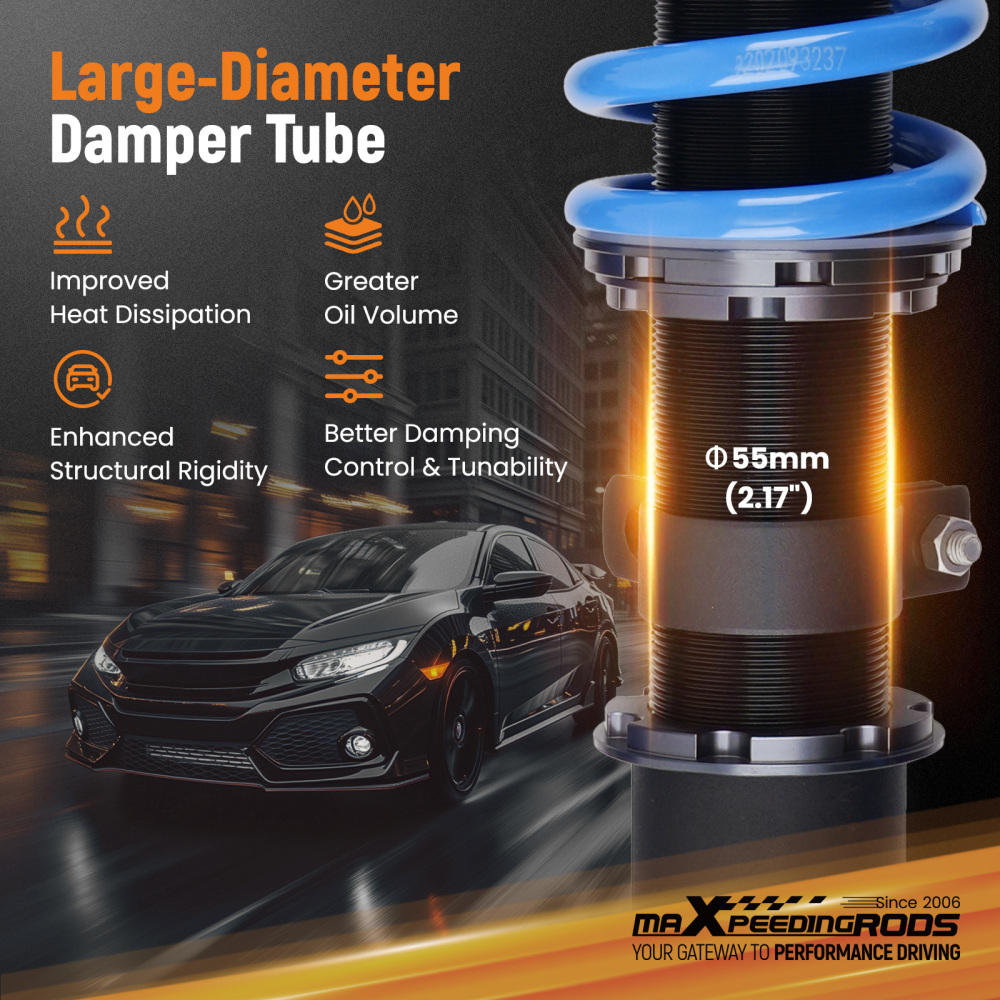 MaXpeedingrods COT6 Damper Coilovers Suspension Kit compatible for HONDA CRV CR-V 2007-2011 lowering kit