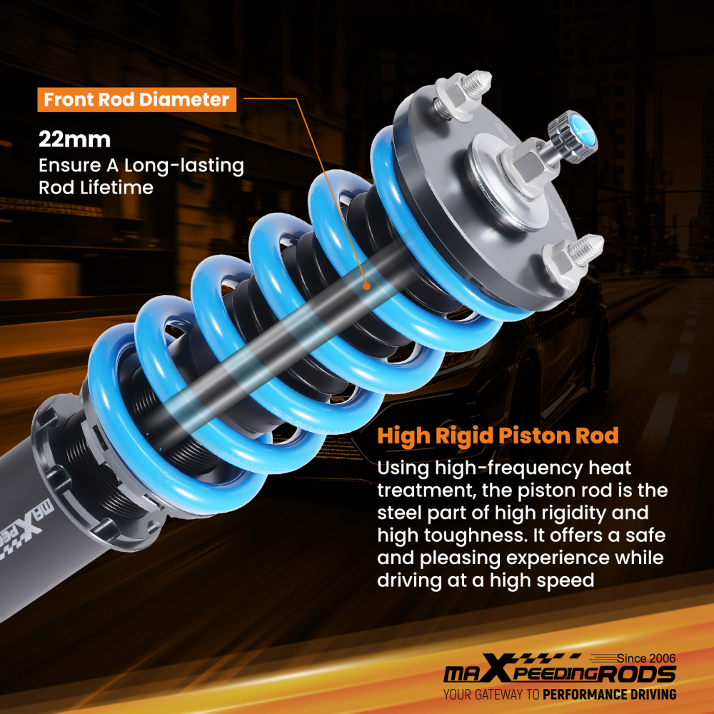 24 Way Coilover Kit compatible for Honda CR-V MK1 RD Petrol SUV 2.0 4WD Front Rear 1996-01
