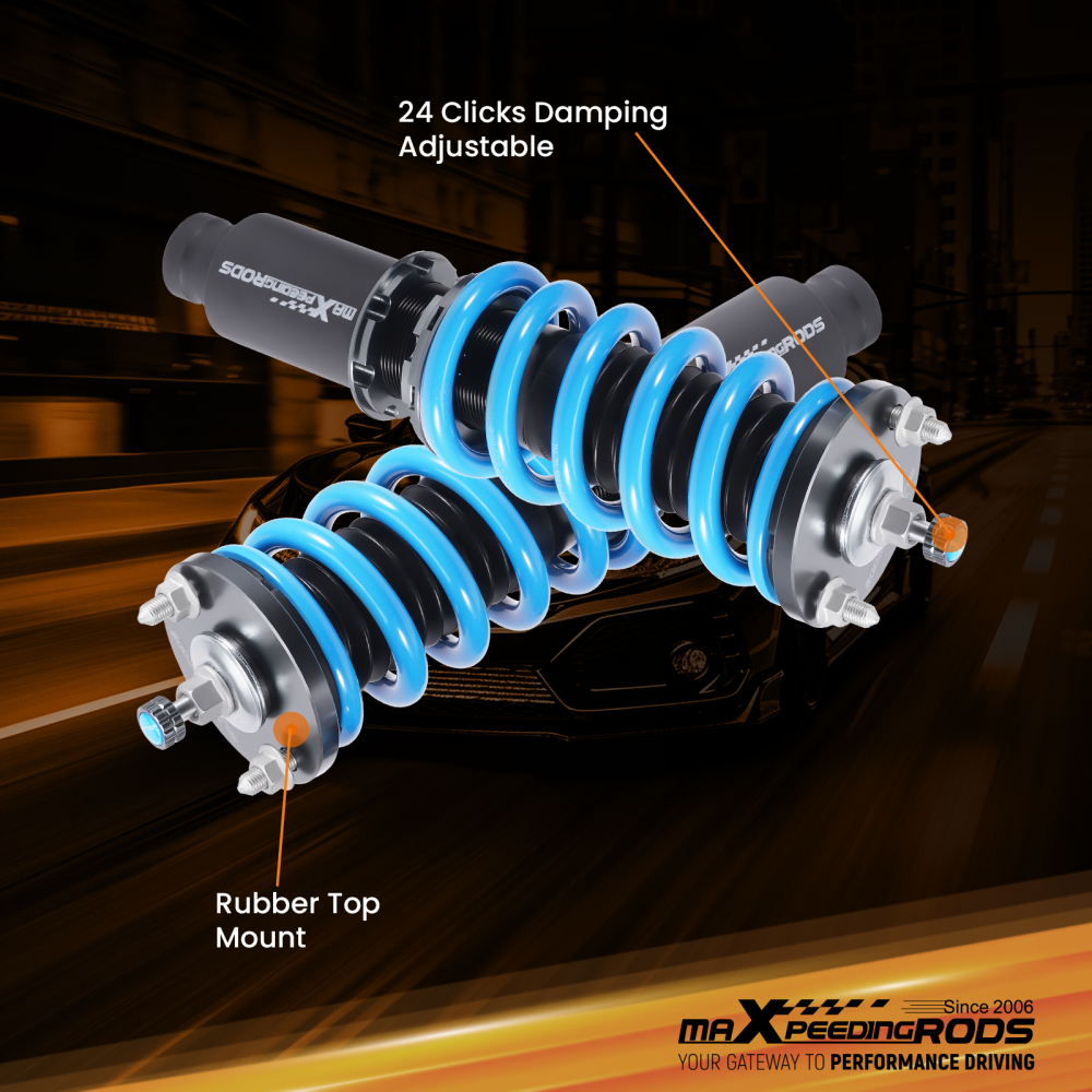 24 Way Coilover Kit compatible for Honda CR-V MK1 RD Petrol SUV 2.0 4WD Front Rear 1996-01