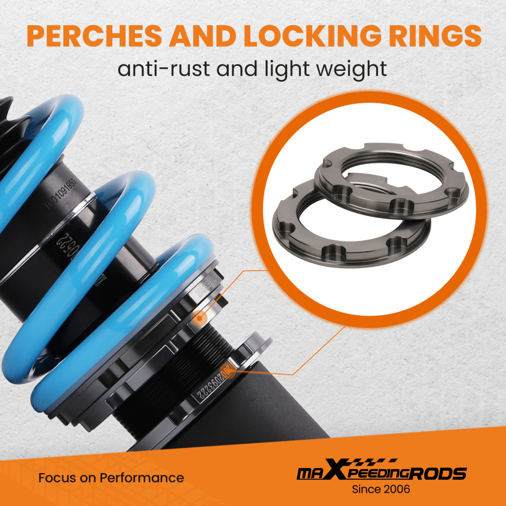 T6 Advanced Series Coilover Height And Damper Adjustable Compatible For Honda CR-V 1996-2001 1st Gen Lowering Kit