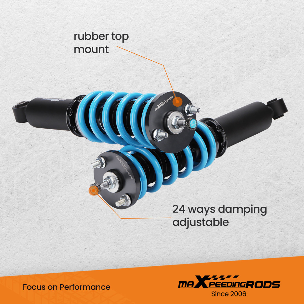 T6 Advanced Series Coilover Height And Damper Adjustable Compatible For Honda CR-V 1996-2001 1st Gen Lowering Kit