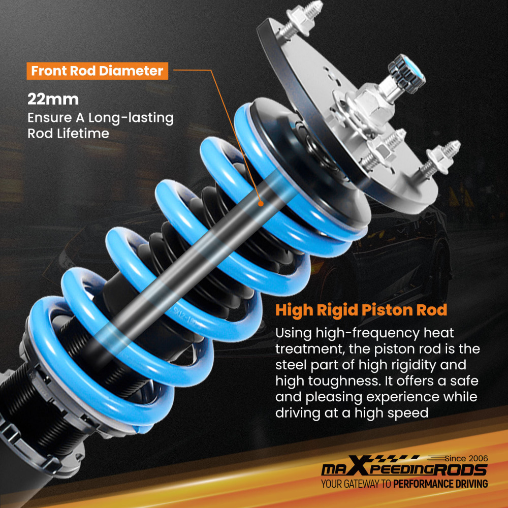 24 Way Coilovers Shocks Struts Lower Kit compatible for Honda CRV 2002 2003 2004 2005 2006