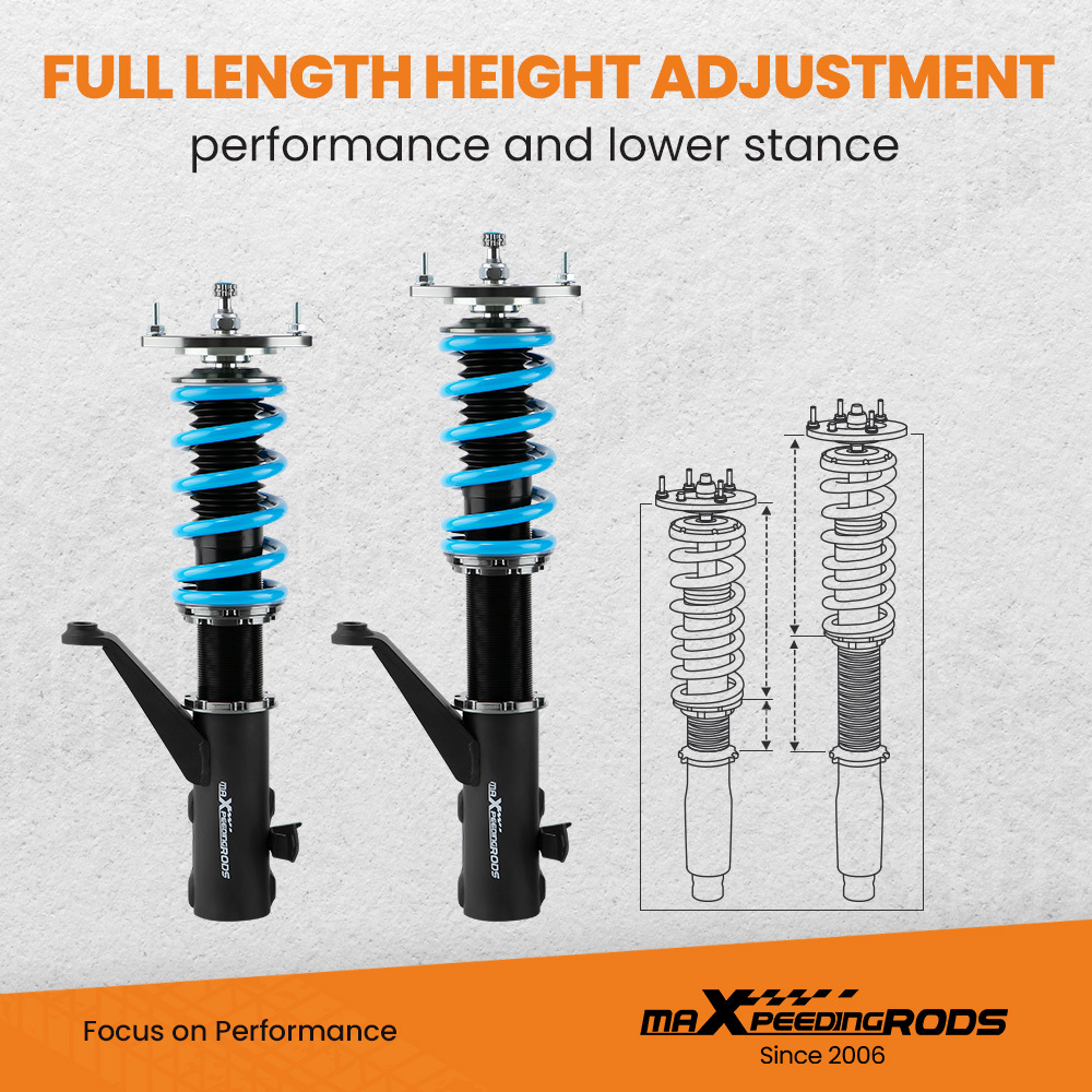 24 Way Coilovers Shocks Struts Lower Kit compatible for Honda CRV 2002 2003 2004 2005 2006