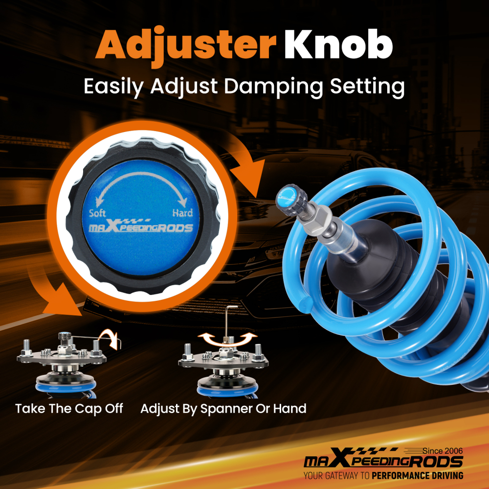 MaXpeedingrods T6 Coilovers Damper Adjustable Suspension compatible for Honda CR-V 2017-22