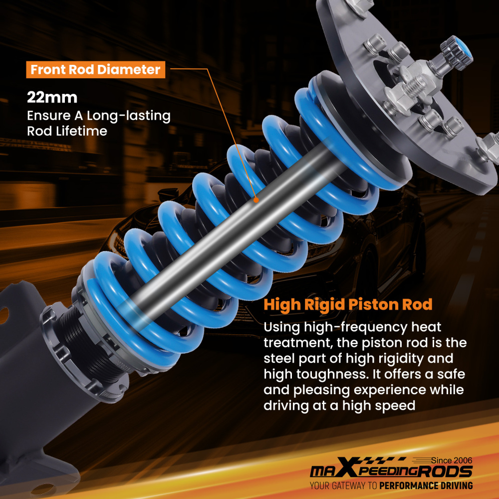 MaXpeedingrods T6 Coilover Shocks Struts Kit compatible for Lexus CT200h 11-16