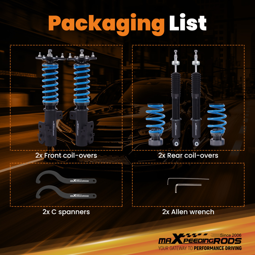 Coilovers 24 Way Damper compatible for Lexus CT200h (CT/CR) 2011-17 Suspension Lowering Kit