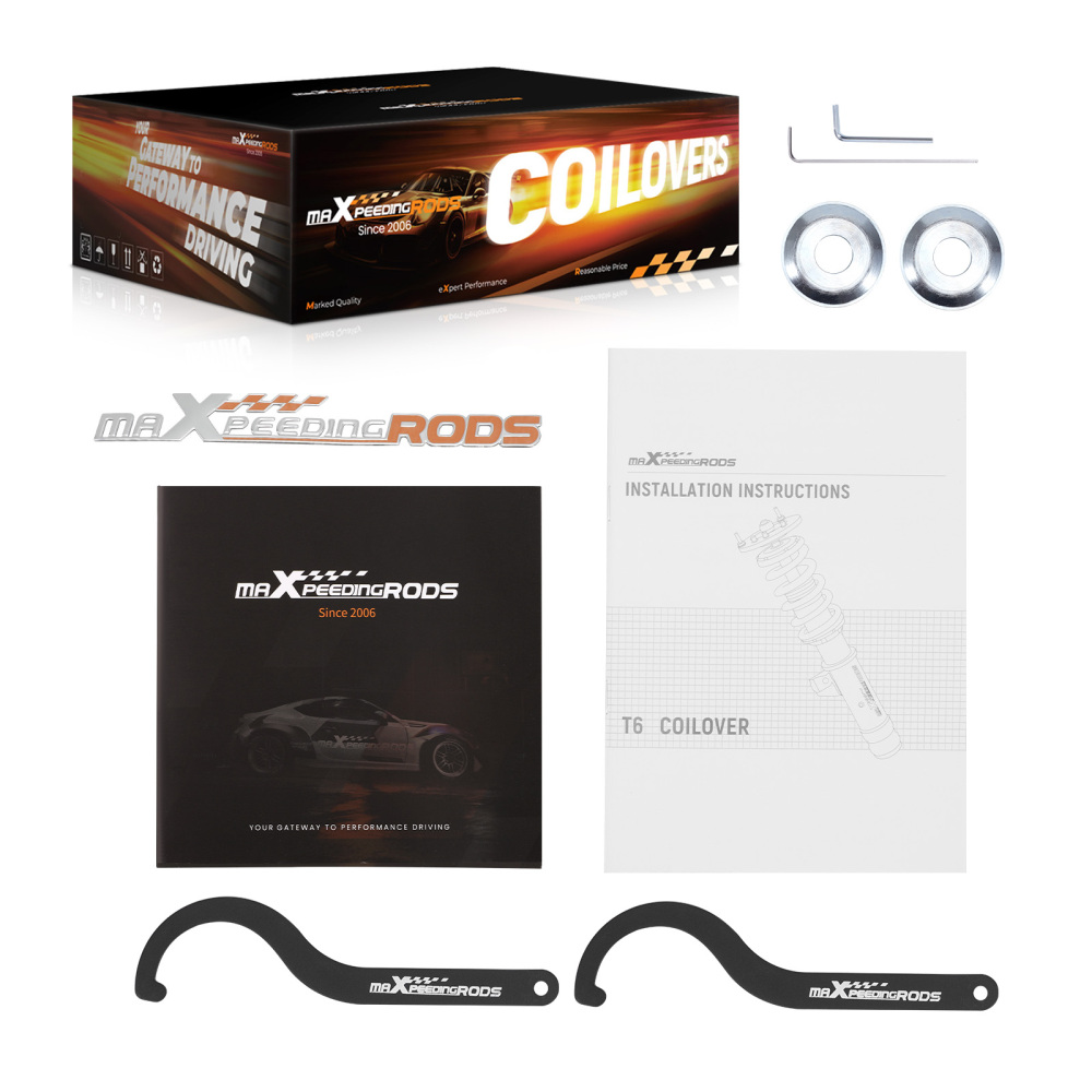 MaXpeedingrods T6 Coilovers Suspension Lowering Kit compatible for Cadillac CT6 AWD 16-20