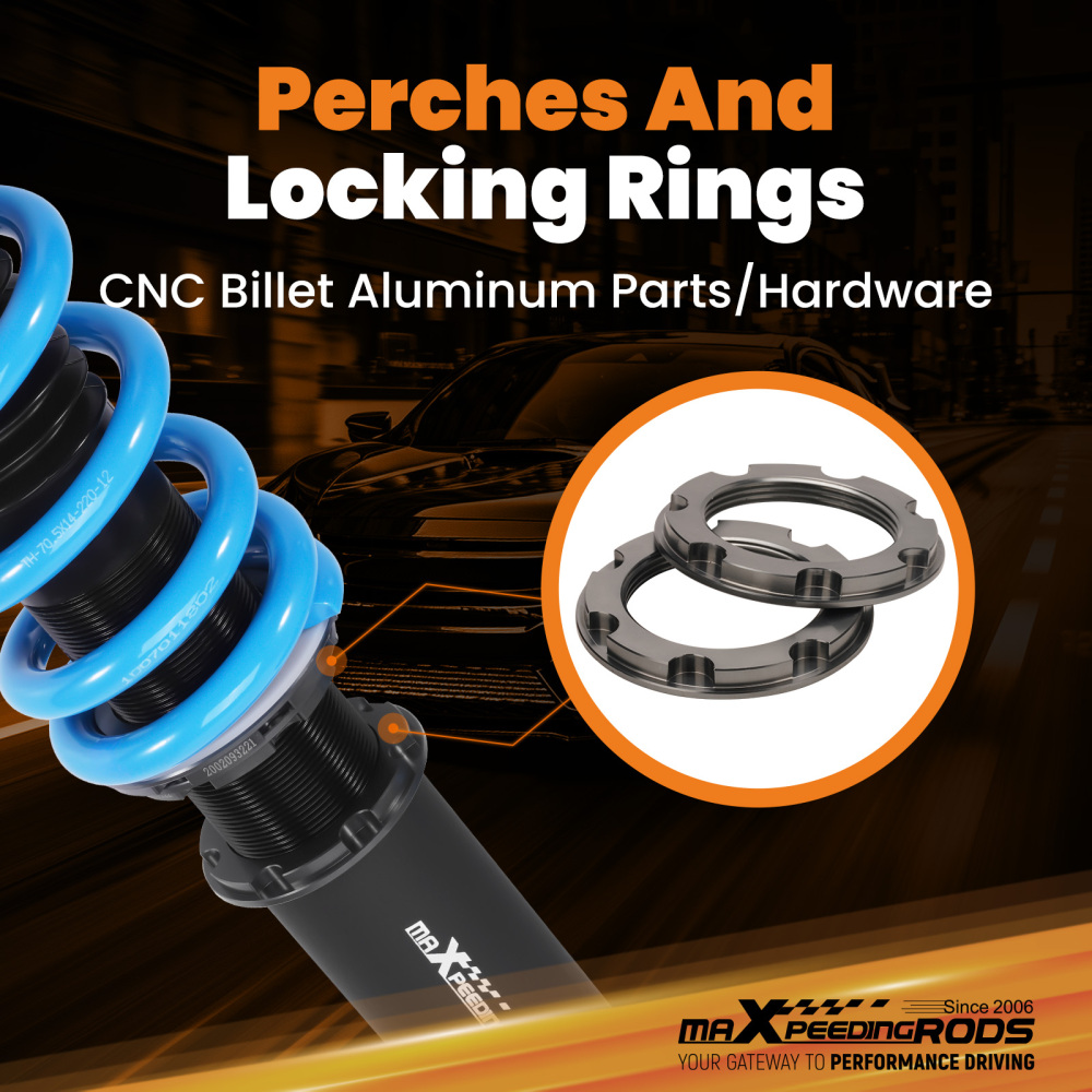 MaXpeedingrods T6 Coilovers Suspension Lowering Kit compatible for Cadillac CT6 AWD 16-20