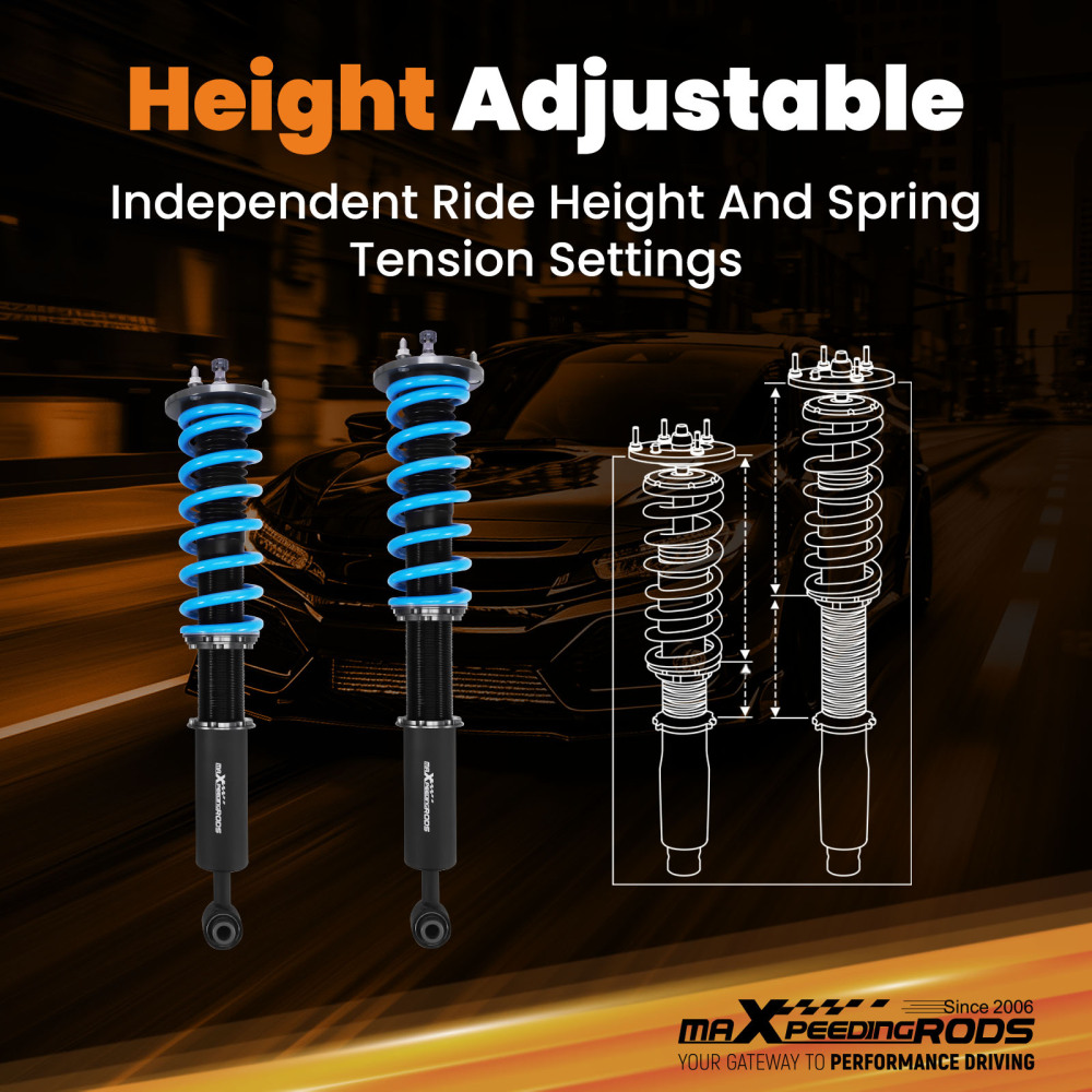MaXpeedingrods T6 Coilovers Suspension Lowering Kit compatible for Cadillac CT6 AWD 16-20