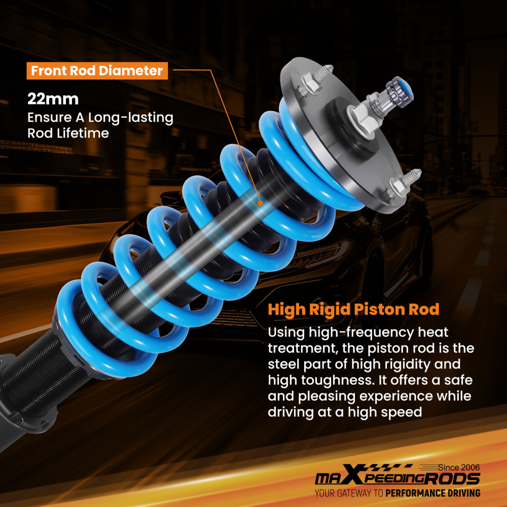 MaXpeedingrods T6 Coilovers Suspension Lowering Kit compatible for Cadillac CT6 AWD 16-20