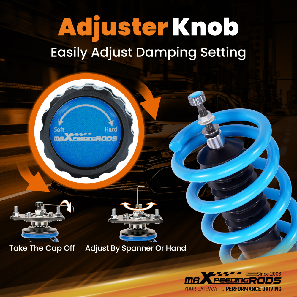 Racing Coilovers 24 Level Suspension Kit compatible for Cadillac CTSCTS-V RWD 08-13