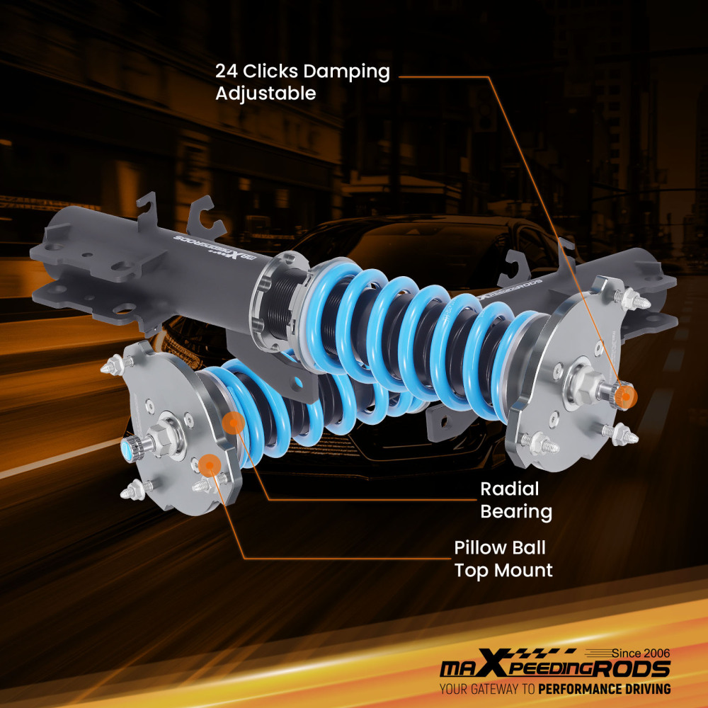 MaXpeedingrods T6 Adjustable Coilovers Lowering Coils compatible for Nissan Cube 2009-2014