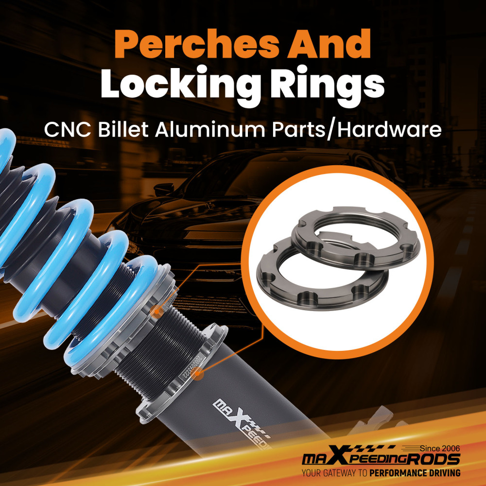 MaXpeedingrods T6 Adjustable Coilovers Lowering Coils compatible for Nissan Cube 2009-2014