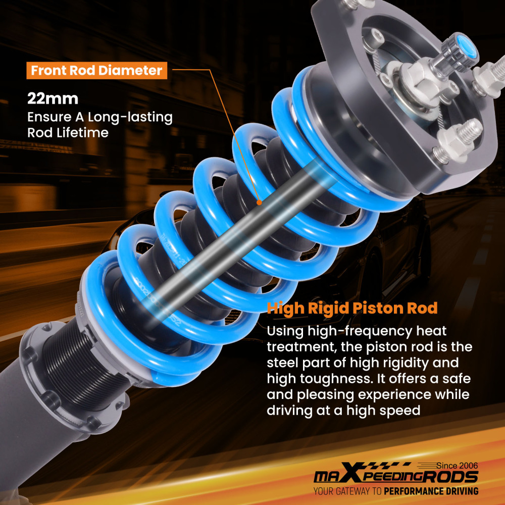 24 Level Adjustable Coilovers Lowering Suspension compatible for Mazda CX-3 (DK) 2016-2021