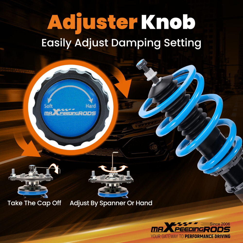24 Way Damper Adjustable Coilovers Kit compatible for Dodge Dart (PF) Sedan 2013-2016