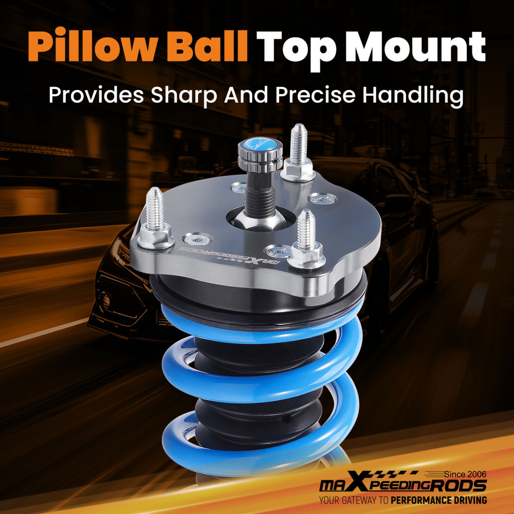 Compatible for Mercedes E320 E350 Sedan RWD 03-09 MaXpeedingrods 24-Way Damper Coilover Lowering Kit