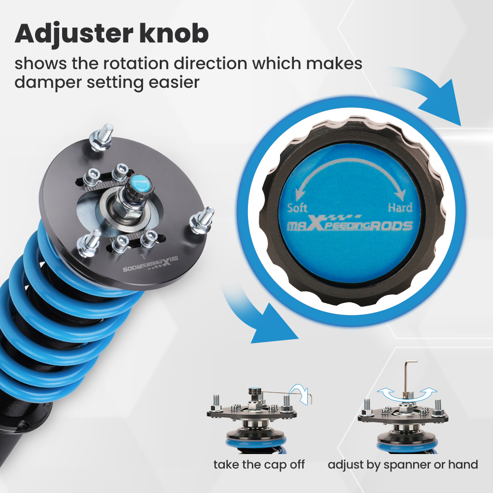 Compatible for BMW E36 M3 3 Series Suspension Struts Adjustable Damper Coilover Coilovers Lowering Kit