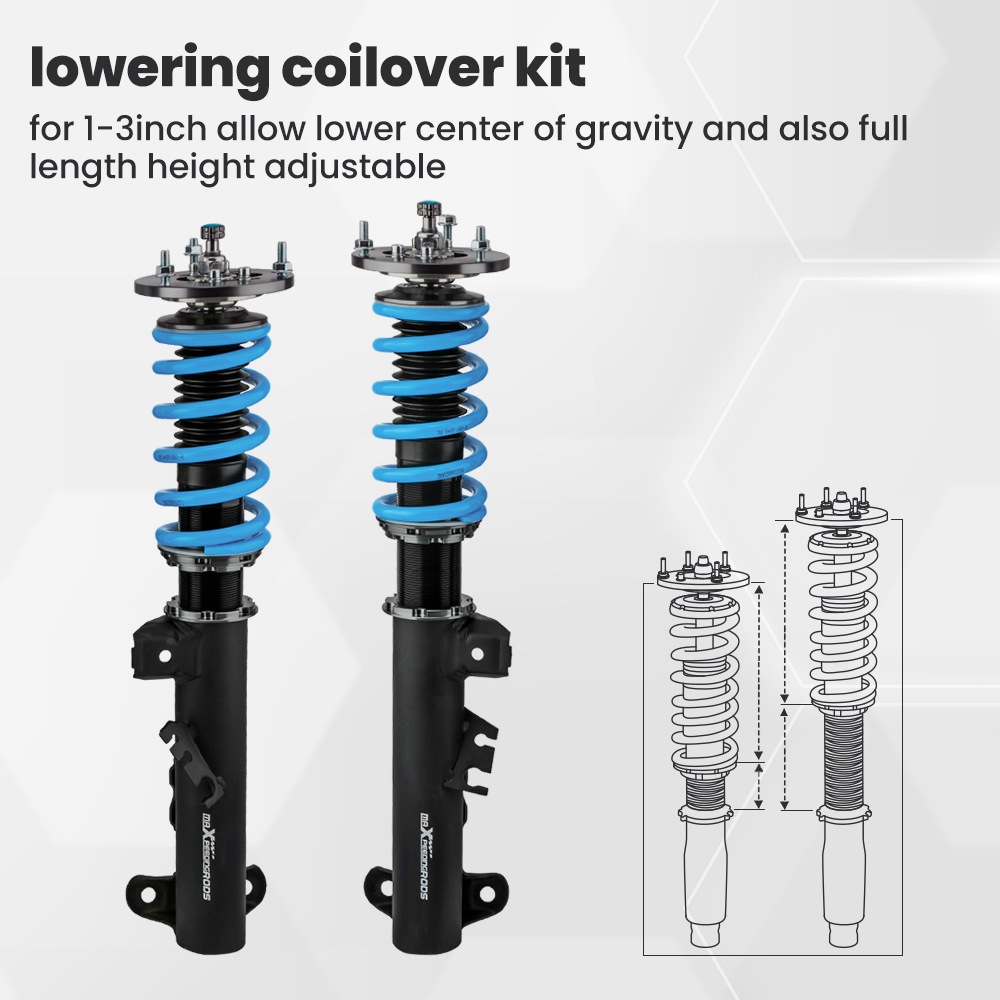 Compatible for BMW E36 M3 3 Series Suspension Struts Adjustable Damper Coilover Coilovers Lowering Kit