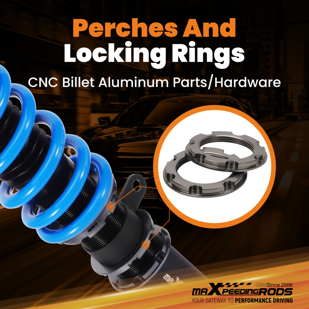 Amortisseurs combines filetes compatible pour BMW 5 E39 95-03 Berline Suspension complets