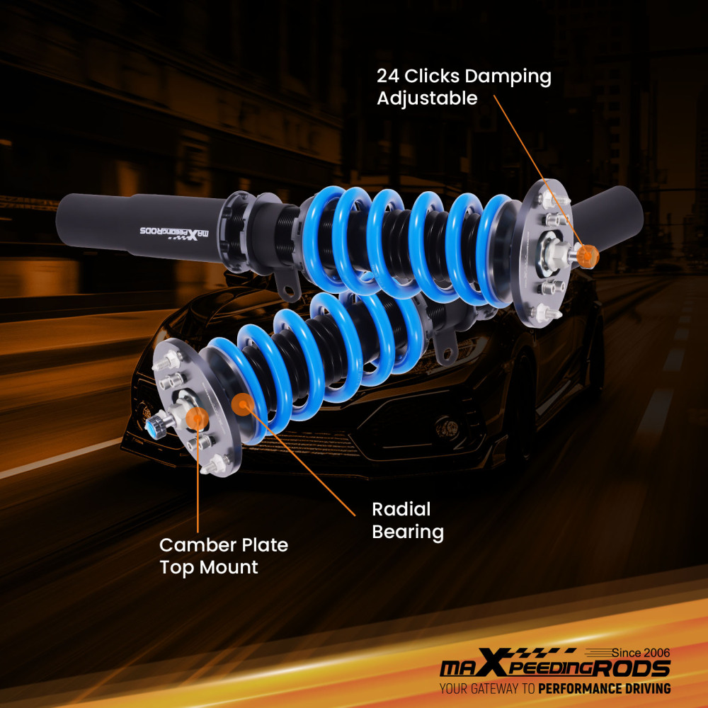 Amortisseurs combines filetes compatible pour BMW 5 E39 95-03 Berline Suspension complets