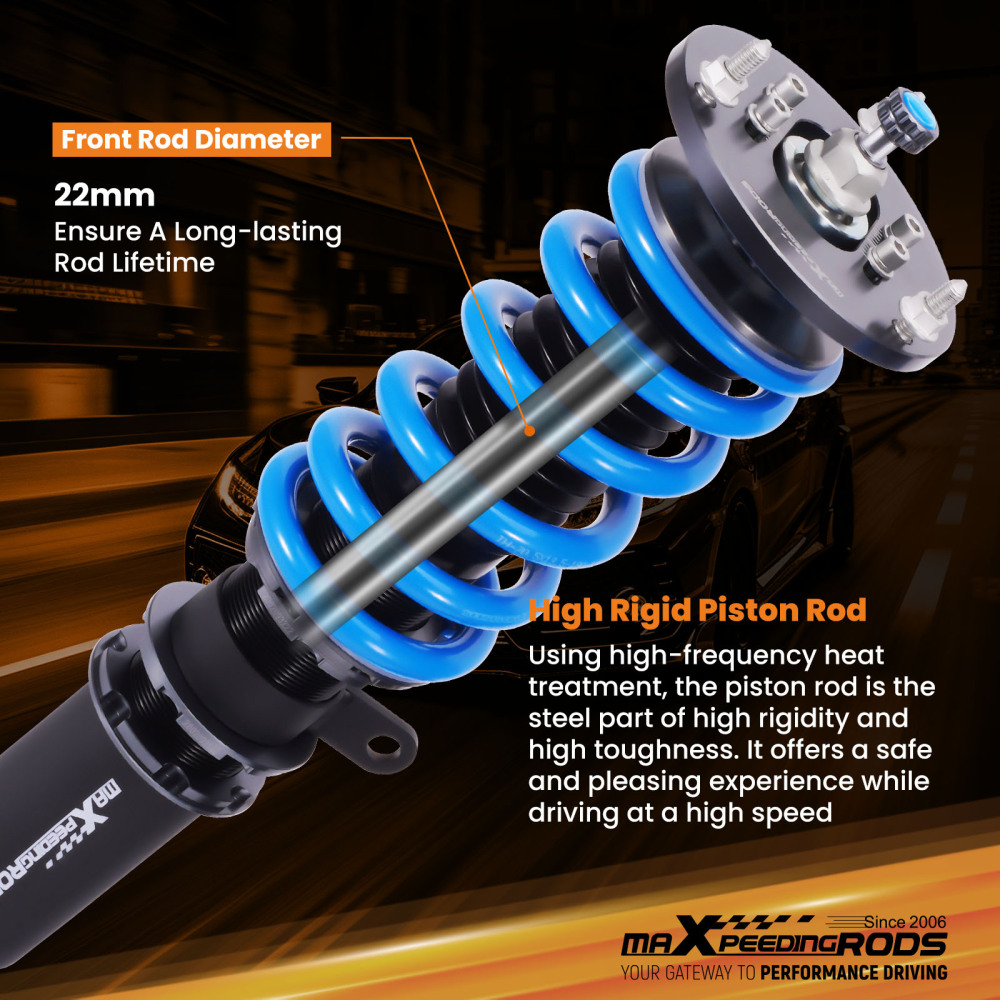 Amortisseurs combines filetes compatible pour BMW 5 E39 95-03 Berline Suspension complets