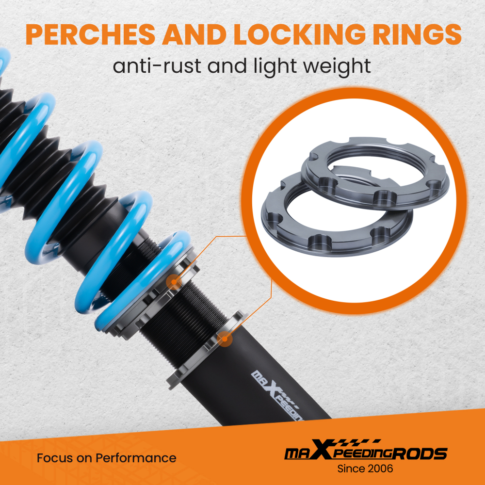 Coilovers Shock Absorber Kit compatible for BMW 5 Series E39 Saloon 530i 525tds 528i 520i