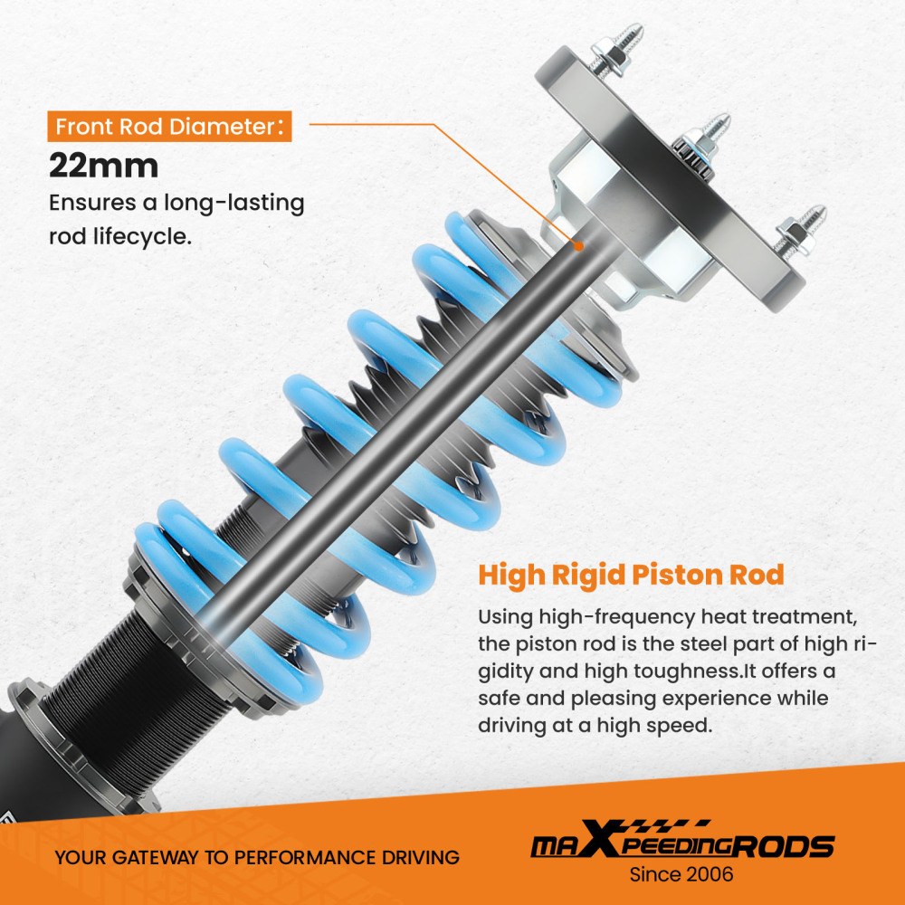 Performance Coilovers Kit compatible for BMW 3 Series E46 M3 2000-2006 Suspension Spring Lowering Kit