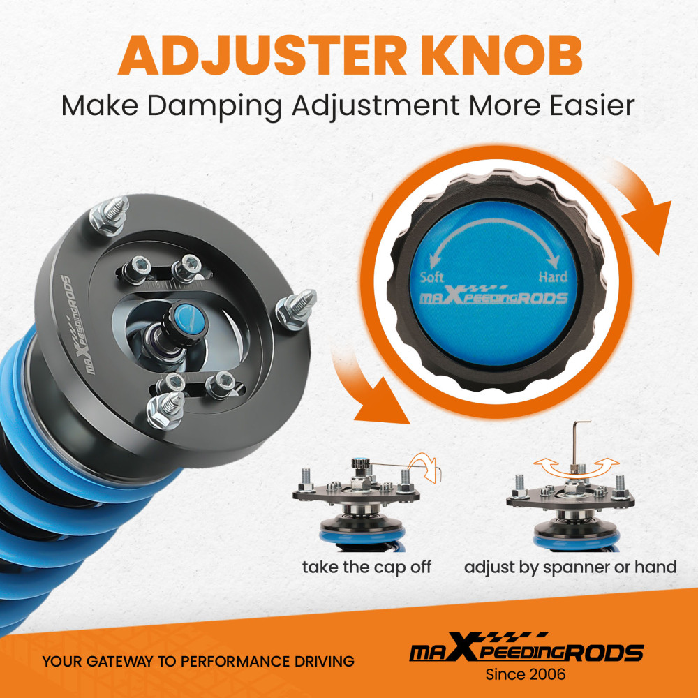 T6 24 Damping Levels Coilover compatible for BMW 3 Series E46Coupe Convertible M3 01-06 Lowering Kit