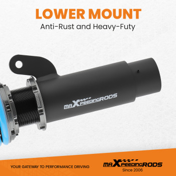 maXpeedingrods Updated Racing Adjustable Coilover Kit Compatible For BMW E46 3-Series Models 98-07 Suspension Struts Lowering Kit