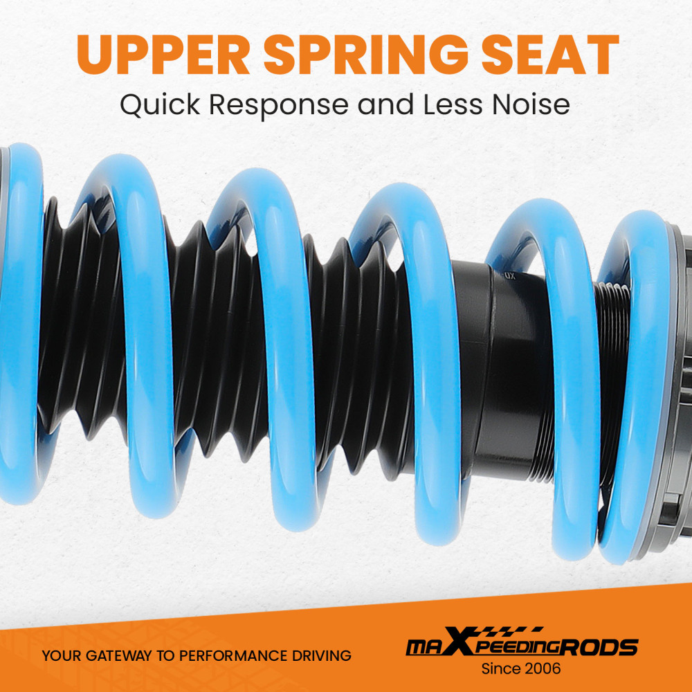 maXpeedingrods Updated Racing Adjustable Coilover Kit Compatible For BMW E46 3-Series Models 98-07 Suspension Struts Lowering Kit