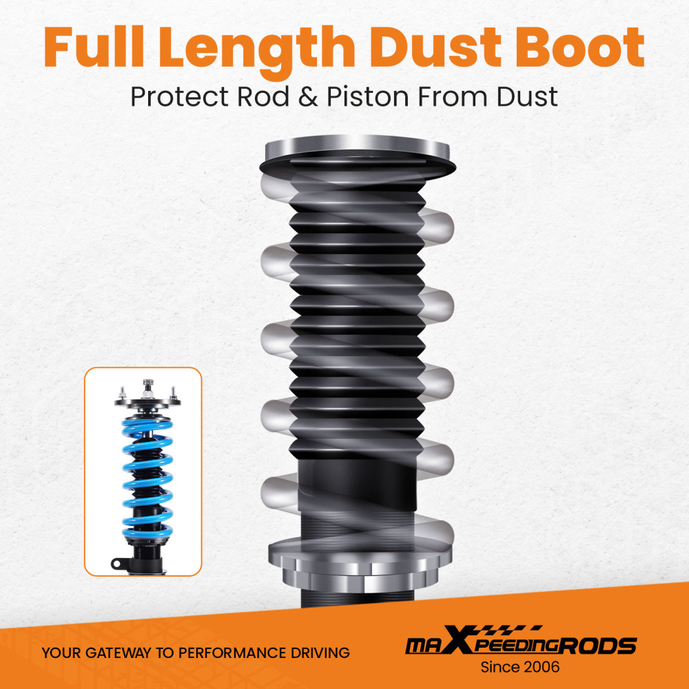 Upgarde T6 Advanced Series Coilovers Suspension Kit compatible for BMW 5 Series E60 520i 528i 550i 2004-2010 Lowering Kit