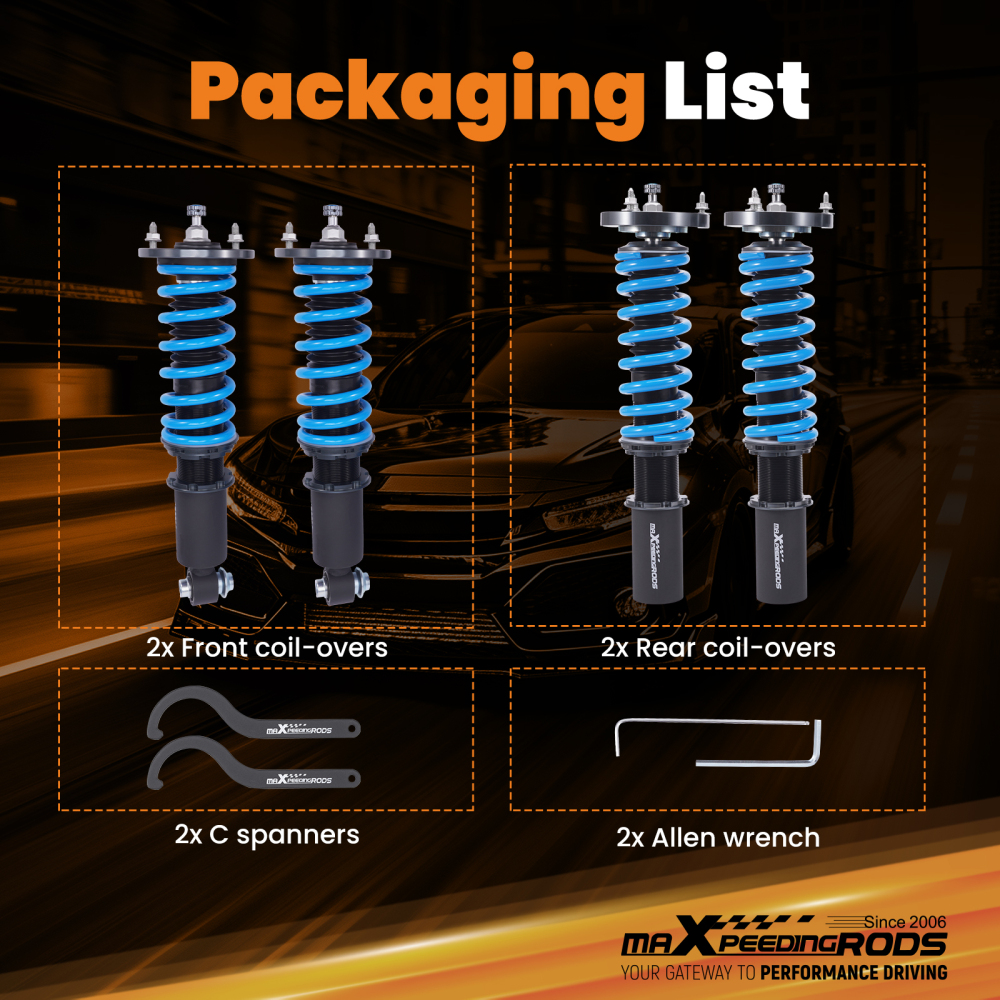 Coilovers Suspension Kit compatible for BMW 6 Series E63/E64 2003-2010 630i 645Ci 650i