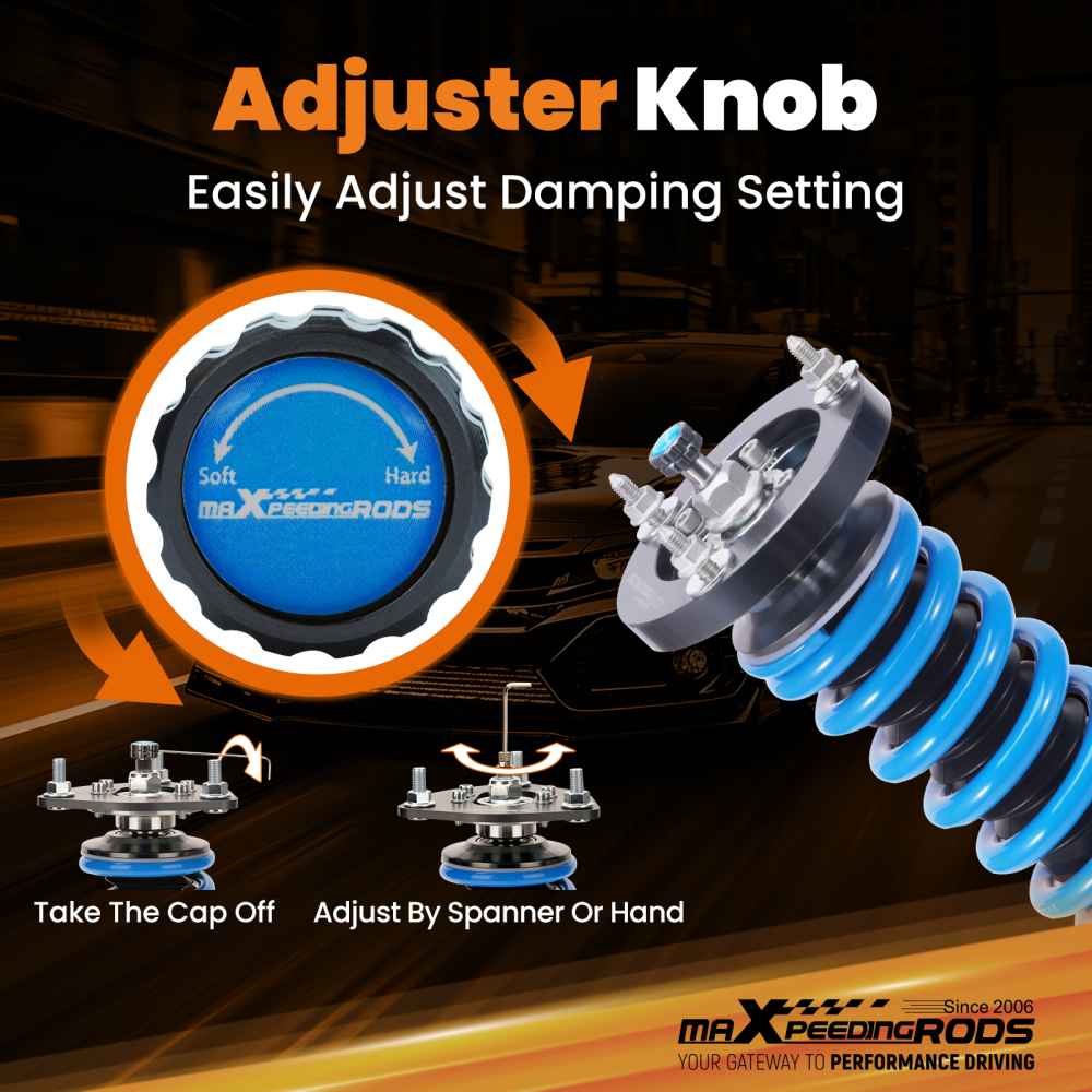 24 Level Adjustable Coilovers Lowering Kit compatible for BMW 6 Series E63E64 2003-2010