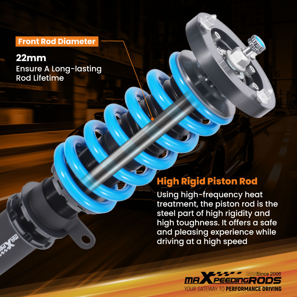 Kit Assetto a Ghiera Ammortizzatori compatibile per BMW E90 E91 Berlina Touring2004-2011