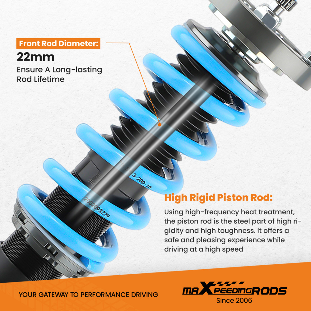 MaXpeedingrods Adjust Damper Coilovers compatible for BMW 3-Series E90 E91 325i 323i 04-11 Lowering Kit